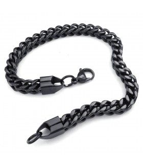 Браслет из нержавеющей стали черный 6 мм