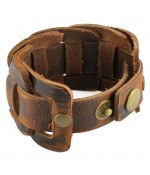 Браслет из натуральной кожи коричневый