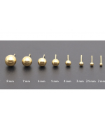 Серьги гвоздики синие 2 мм Серьги гвоздики синие 2 мм