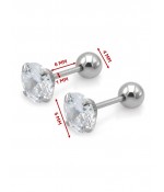 Серьги гвоздики 5 мм