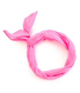 Ободок для волос с ушками розовый