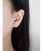 Серьги пусеты звездочки из медицинской стали 