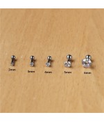 Серьги гвоздики 6 мм