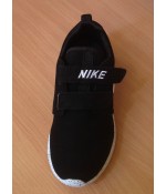 Кроссовки детские НАЙК (Nike Roshe Run) унисекс на липучках черные