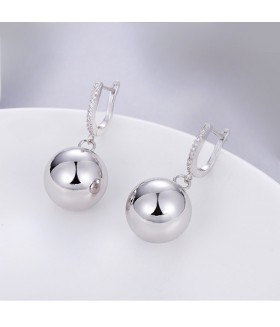 Серьги из медицинской стали с крупными шарами