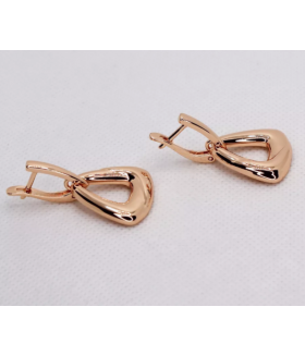 Серьги позолоченные из медицинской стали треугольники