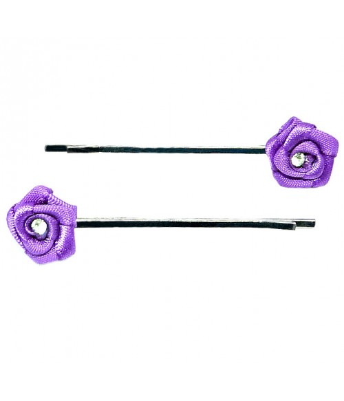 Невидимка с фиолетовым цветком набор 2 штуки