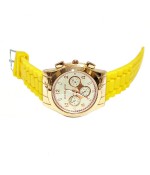 Часы MICHAEL KORS с силиконовым лимонным ремешком