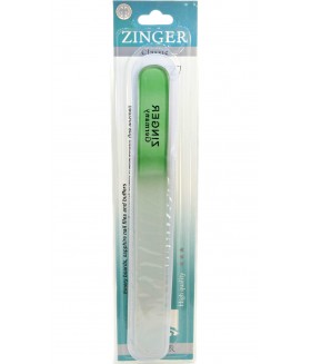 Пилка для ногтей Zinger стеклянная большая зеленая