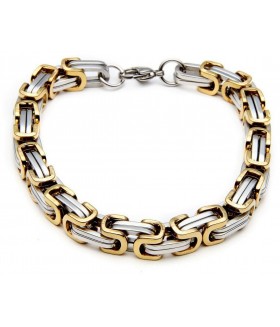 Браслет из нержавеющей стали позолоченный 5 мм