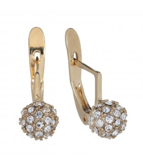 Серьги шарик с английским замком 